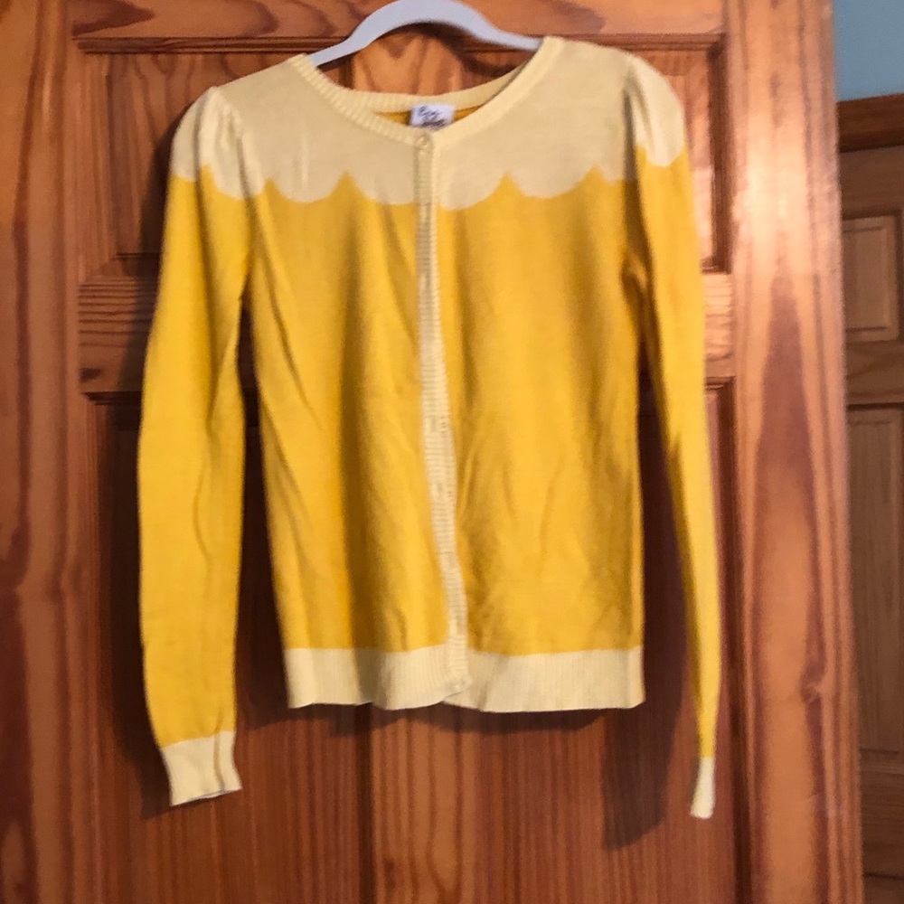Soft yellow cardigan, size small, from ModCloth